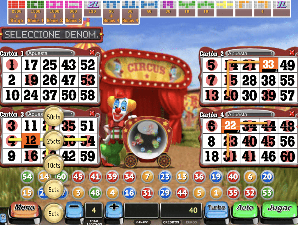 Circus Bingo Slots spill